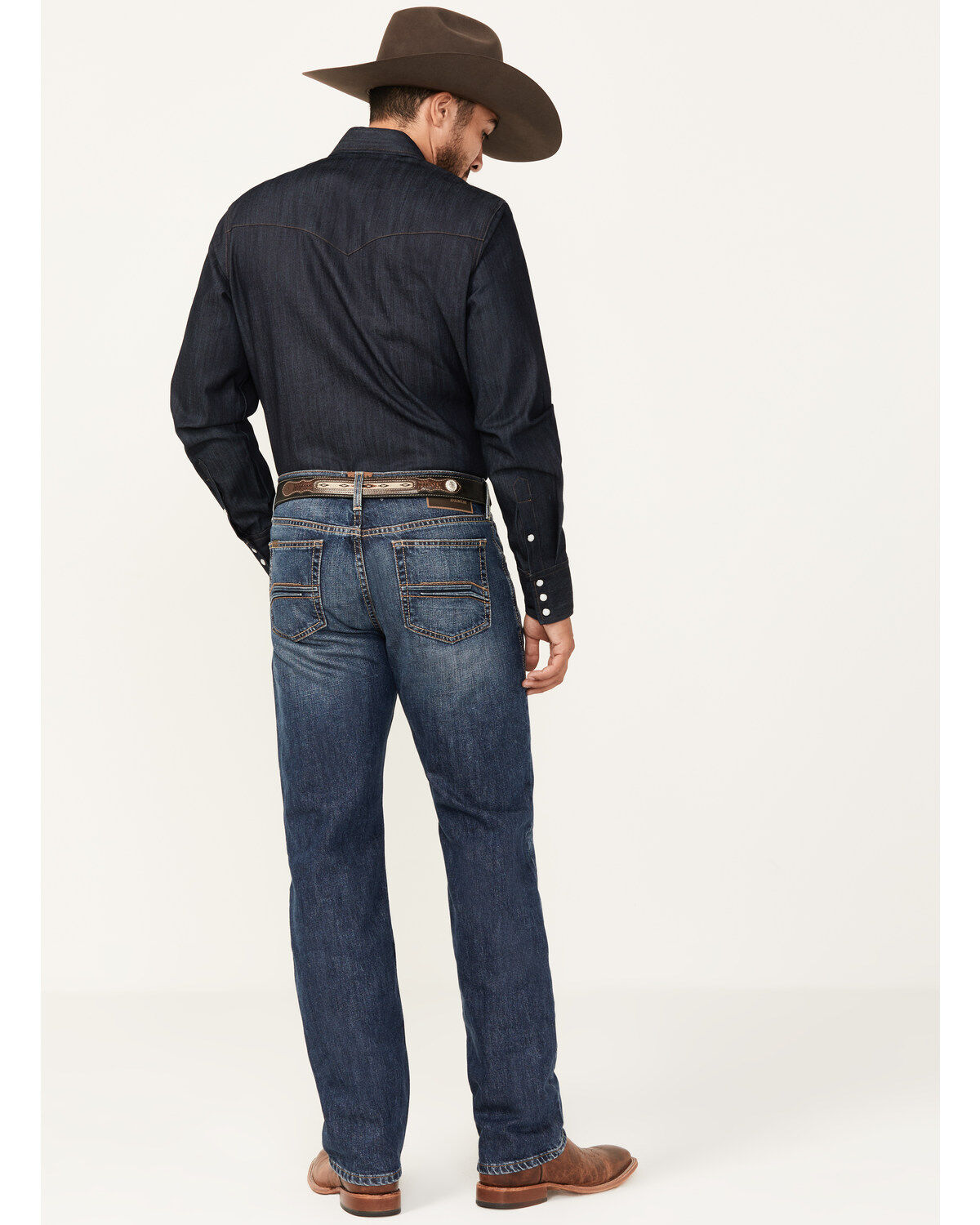 Product Name:  Ariat Men's M2 Marty Dark Wash Relaxed Bootcut Rigid Jeans