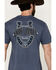 Image #4 - Cody James Men's Lucky Horseshoe Short Sleeve Graphic T-Shirt, Navy, hi-res
