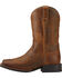 Image #2 - Ariat Boys' Honor Western Boots - Square Toe , Dark Brown, hi-res