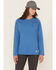 Image #1 - Ariat Women's FR Air Crew Long Sleeve Work Tee, Medium Blue, hi-res