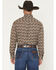 Image #4 - George Strait by Wrangler Men's Paisley Print Long Sleeve Button-Down Stretch Western Shirt, Brown, hi-res