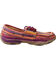 Image #2 - Twisted X Women's Purple Multi-Striped Driving Moccasins - Moc Toe, , hi-res