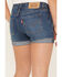 Levi's Youth Girls' Medium Wash Mid Rise Cuffed Denim Shorts, Blue, hi-res