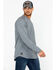 Hawx Men's Solid Pocket Crew Long Sleeve Work T-Shirt - Big & Tall , Heather Grey, hi-res