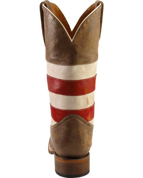 Image #7 - Roper American Flag Western Boots - Square Toe, Blue, hi-res