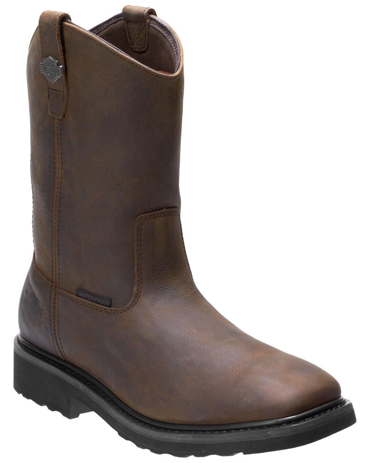 Harley Davidson Men's Altman Waterproof Western Work Boots - Soft Toe, Brown, hi-res