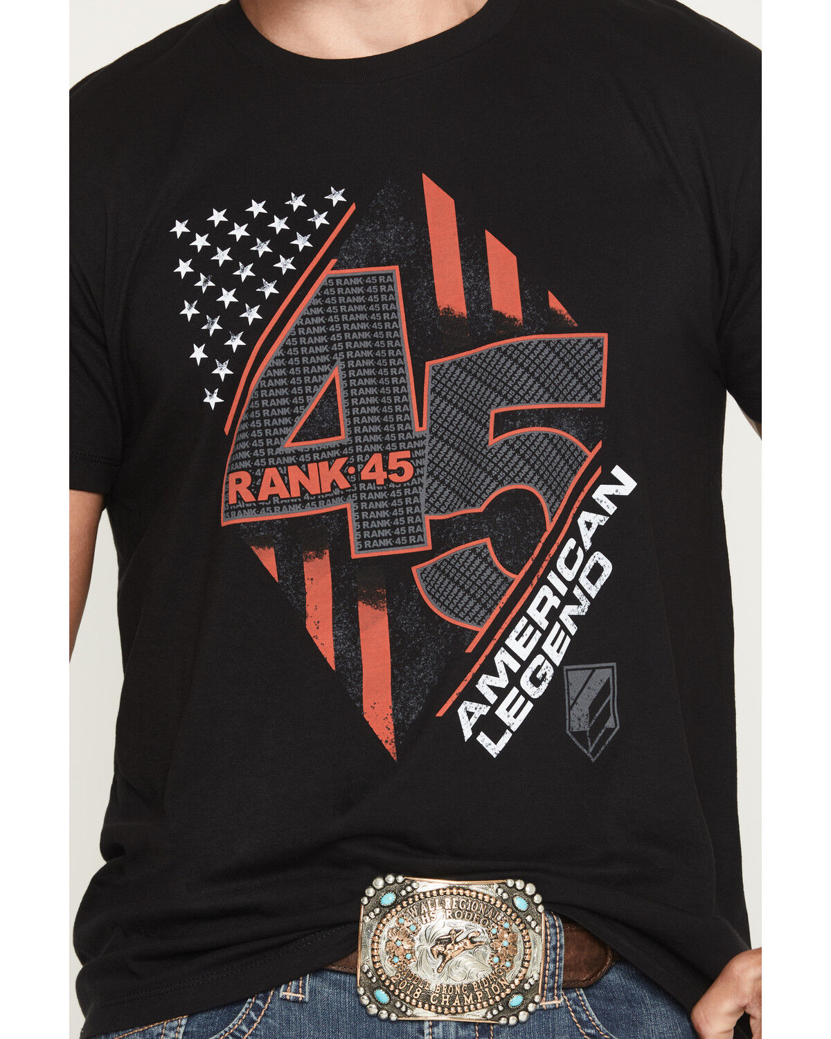 Image #3 - RANK 45® Men's Rise To The Top Short Sleeve Graphic T-Shirt, Black, hi-res