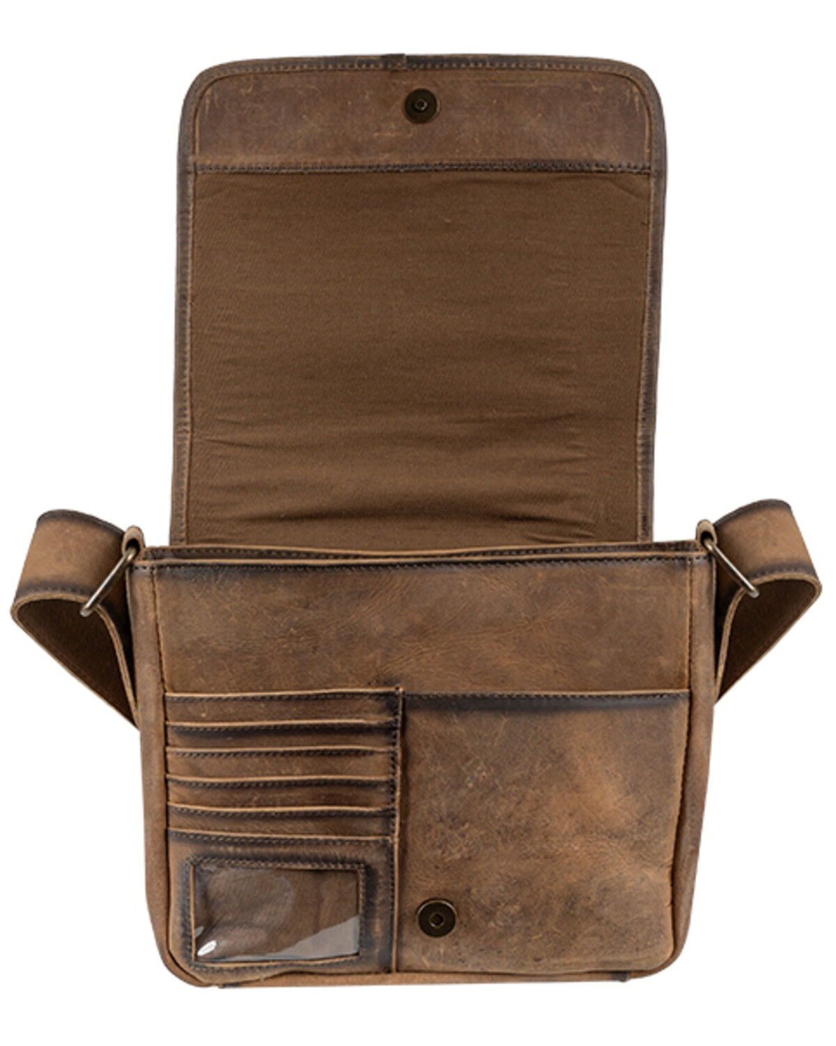 Image #4 - STS Ranchwear By Carroll Women's Della Cowhide Crossbody Purse, Brown, hi-res
