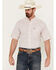 Image #1 - Ariat Men's Anson Plaid Print Classic Fit Short Sleeve Button-Down Western Shirt, , hi-res