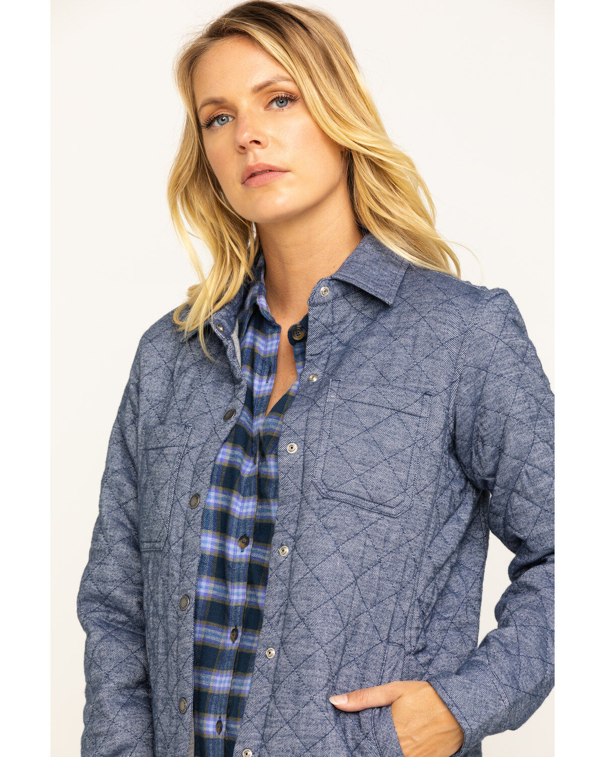 Image #5 - Dickies Women's Quilted Flannel Shirt Jacket, , hi-res