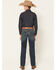 Image #3 - Ariat Boys' B4 Dark Wash Relaxed Bootcut Denim Jeans, Dark Wash, hi-res