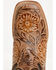 Image #6 - Tanner Mark Women's Jungle Tooled Tall Western Boots - Broad Square Toe, Brown, hi-res