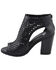 Image #4 - Milwaukee Performance Women's Platform Heel Mesh Top Sandals, Black, hi-res