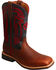 Image #1 - Hooey by Twisted X Youth Boys' Brown with Red Embroidery Boots - Square Toe , , hi-res
