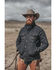 Blue Ranchwear Men's Button-Down Dark Denim Trucker Jacket , Dark Blue, hi-res