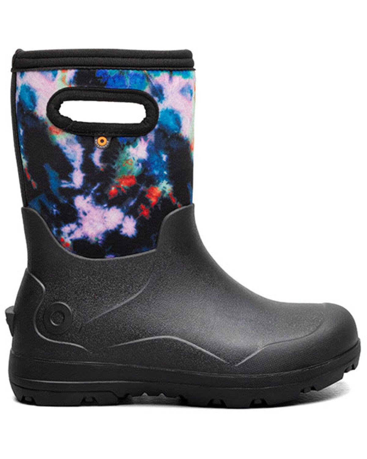 Image #2 - Bogs Boys' York Seamless Tie Dye Rubber Boots, Black, hi-res