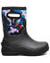 Image #2 - Bogs Boys' York Seamless Tie Dye Rubber Boots, Black, hi-res
