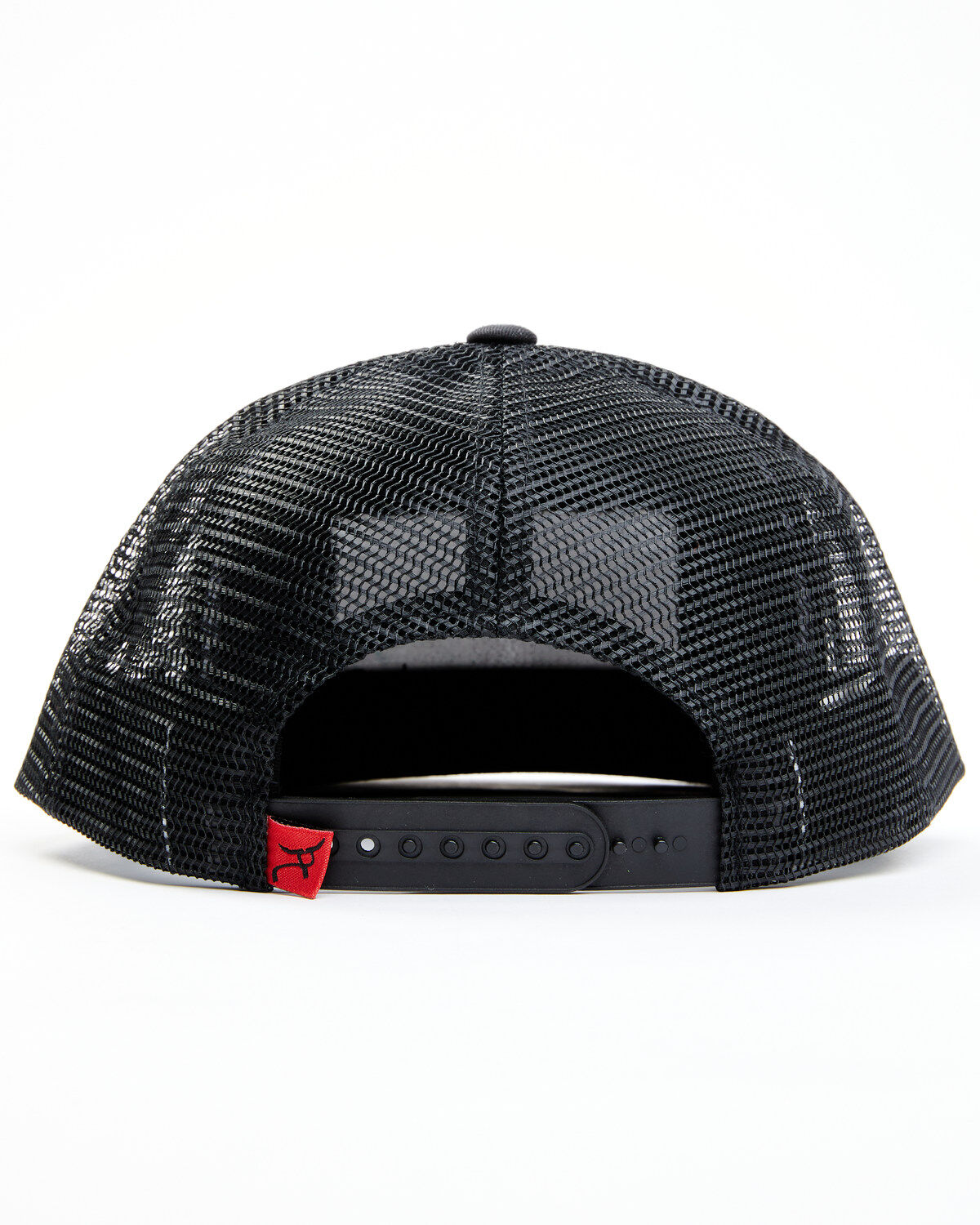 Image #3 - RopeSmart Men's Logo Patch Mesh-Back Trucker Cap, Black, hi-res
