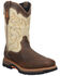 Dan Post Men's Storm Tide Waterproof Work Boots - Broad Square Toe , Ivory, hi-res