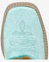 Image #5 - Smoky Mountain Little Girls' Painted Prairie Performance Western Boots - Broad Square Toe, Blue, hi-res