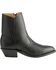 Image #2 - Boulet Men's Zipper Western Boots - Round Toe, Black, hi-res