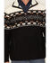 Image #3 - Panhandle Slim Men's Southwestern Border Print Berber 1/4 Zip Pullover, Black, hi-res