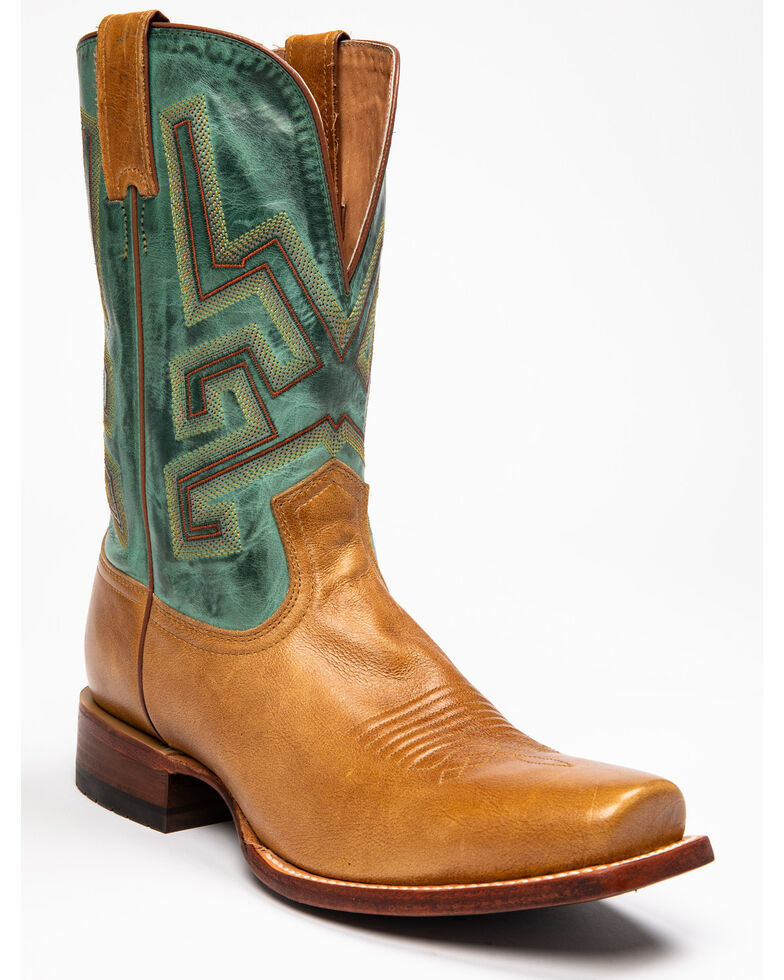 mens square toe boots uk