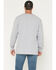 Image #4 - Carhartt Men's Logo Loose Fit Heavyweight Long Sleeve Graphic T-Shirt, Heather Grey, hi-res