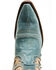 Image #6 - Circle G Women's Distressed Inlay Western Booties - Snip Toe, Blue, hi-res