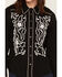 Image #3 - Kimes Ranch Women's Stevie Floral Embroidered Long Sleeve Pearl Snap Western Shirt, Black, hi-res