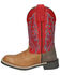 Image #3 - Smoky Mountain Boys' Barrett Western Boots - Broad Square Toe, Tan, hi-res