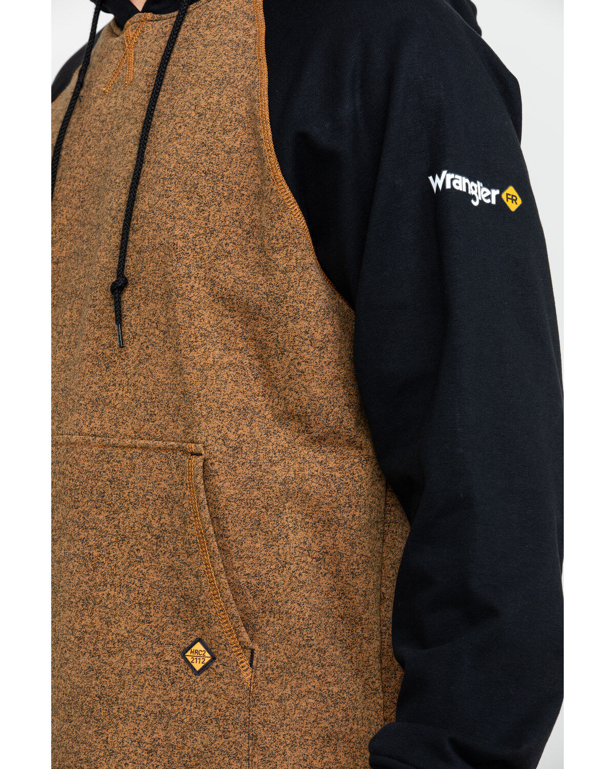 Image #4 - Wrangler Men's FR Contrast Hooded Work Sweatshirt, , hi-res