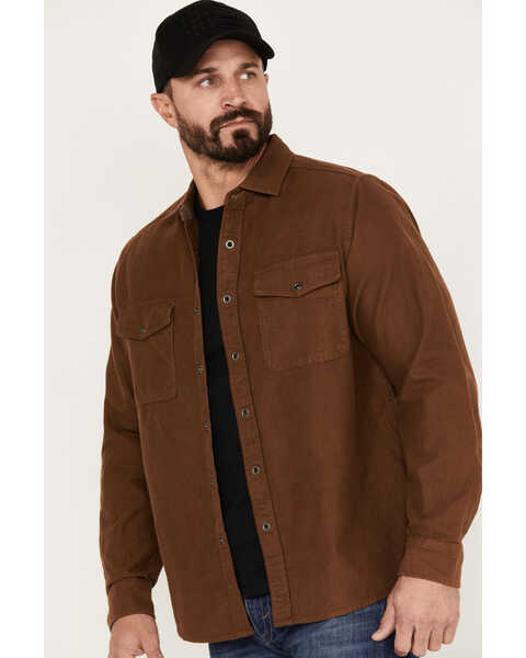 Image #2 - North River Men's Moleskin Western Shirt Jacket, Brown, hi-res