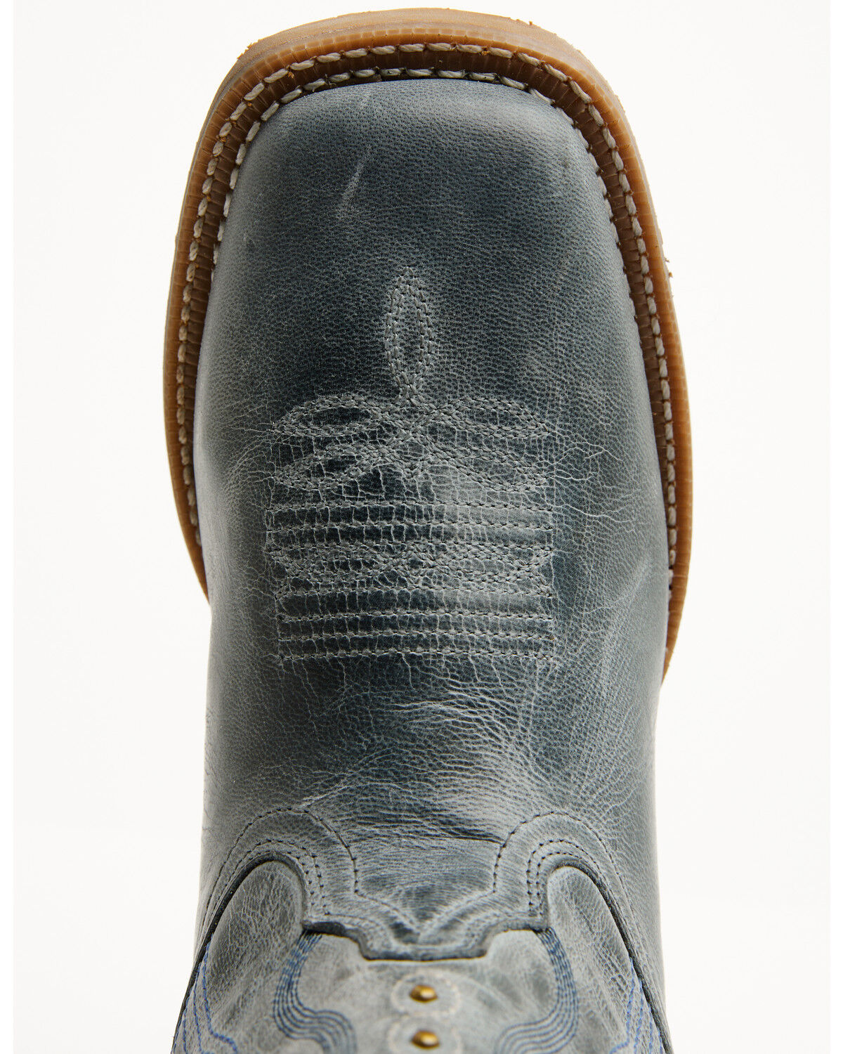 Image #6 - Laredo Women's Chic Western Boots - Broad Square Toe, Blue, hi-res
