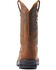 Image #3 - Ariat Men's Sierra Shock Shield Patriotic Western Work Boots - Broad Square Toe, Brown, hi-res