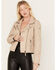 Mauritius Leather Women's Christy Scatter Star Leather Jacket , Black/white, hi-res