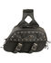Image #2 - Milwaukee Leather Zip-Off Studded Throw Over Rounded Saddle Bag, Black, hi-res
