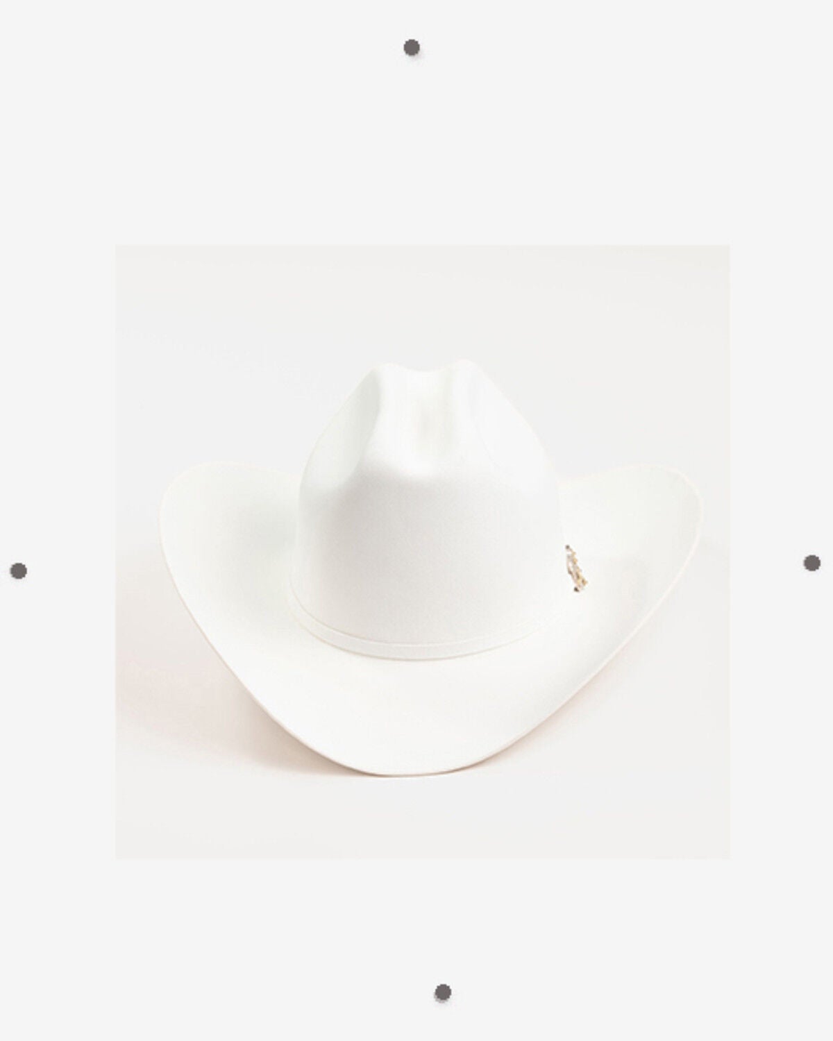 Image #3 - Larry Mahan Imperial 1000X Felt Cowboy Hat, White, hi-res