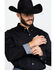 Image #4 - Cody James Core Black Solid Performance Twill Long Sleeve Western Shirt, , hi-res