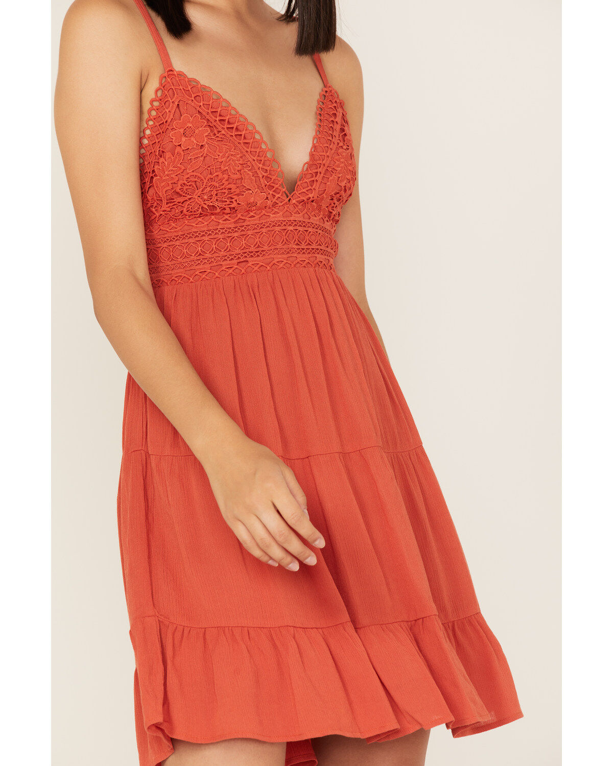 Image #3 - Tempted Women's Crochet Top Sleeveless Mini Dress, , hi-res