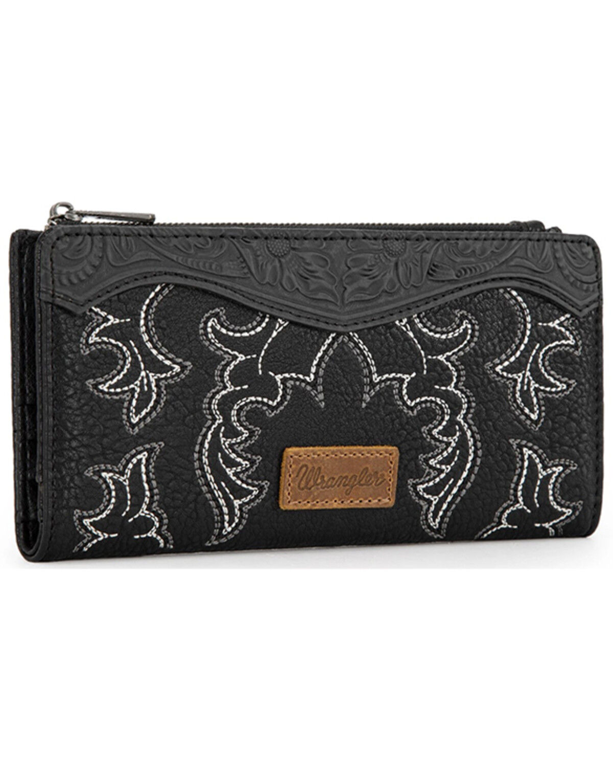 Wrangler Women's Jessie Embroidered Bifold Wallet