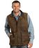 Image #1 - Outback Trading Co Men's Deer Hunter Oilskin Vest, Brown, hi-res
