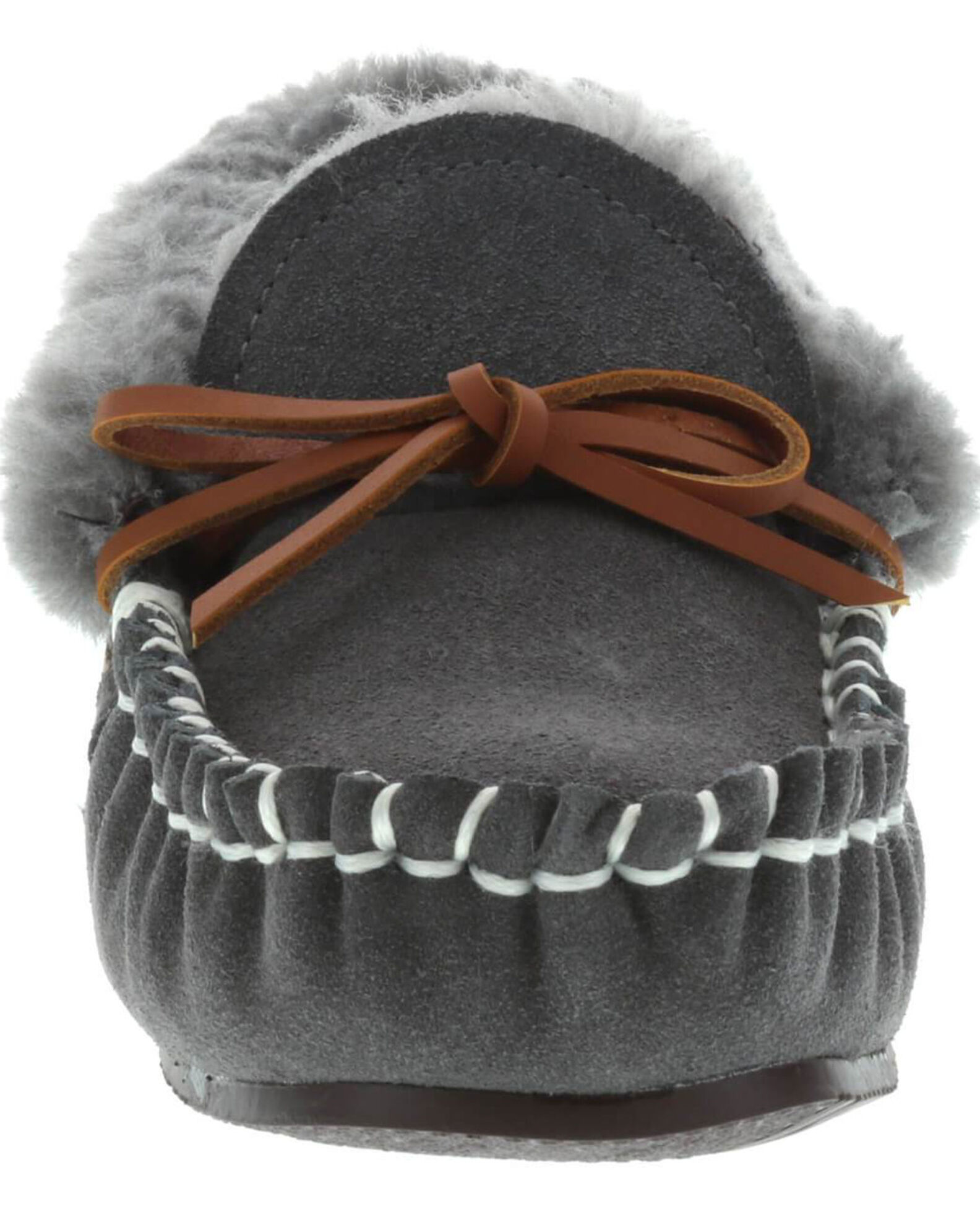 Image #3 - Lamo Footwear Women's Mila Charcoal Slippers - Moc Toe, , hi-res