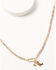 Image #1 - Shyanne Women's Boot and Hat Charm Necklace, Gold, hi-res