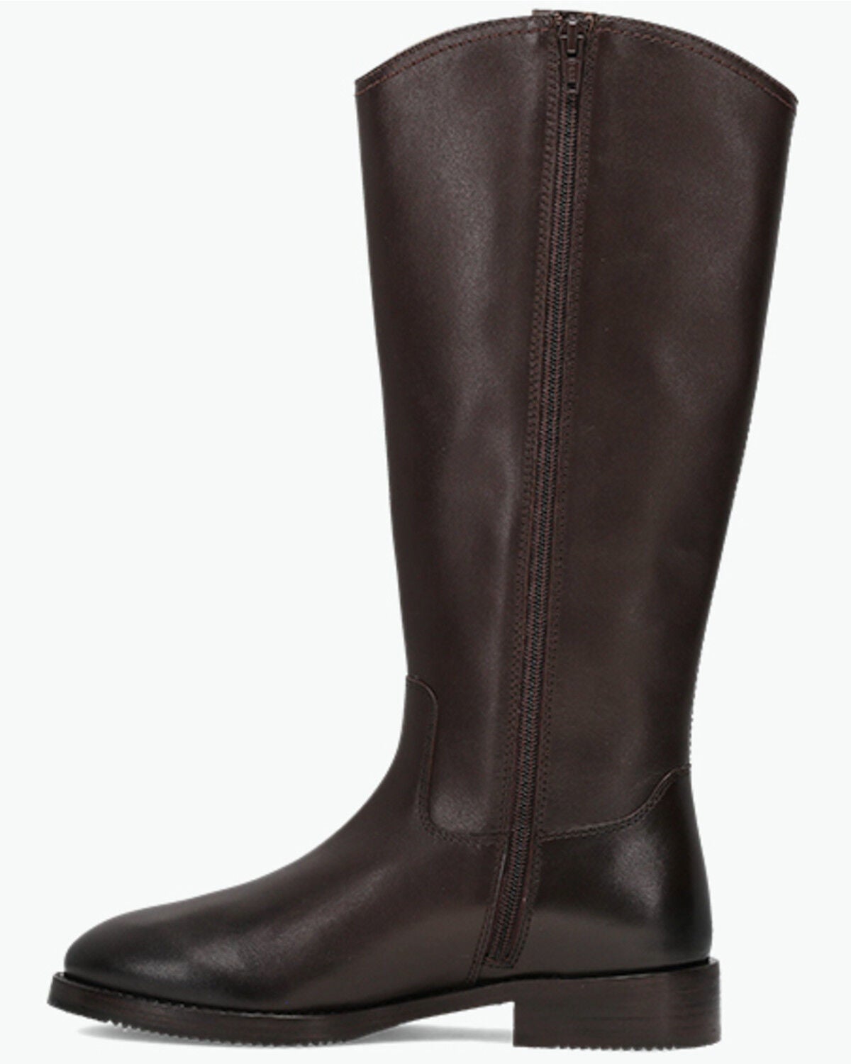 Image #3 - Frye Women's Melissa Button Tall Inside Zip Fashion Boots - Round Toe, Dark Brown, hi-res