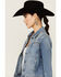 Image #2 - Idyllwind Women's Embellished Denim Trucker Jacket, Medium Wash, hi-res
