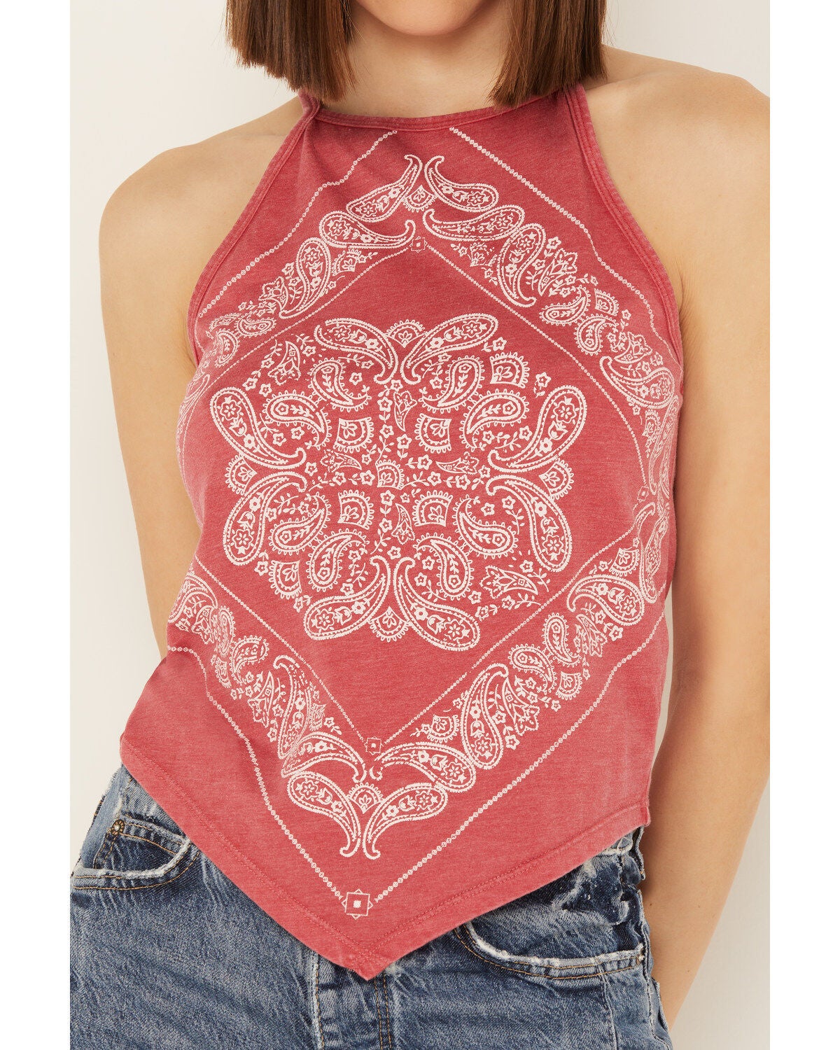bandana print tank