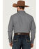 Image #4 - Blue Ranchwear Men's Stripe Washed Long Sleeve Snap Heavy Western Shirt, Light Grey, hi-res