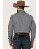 Blue Ranchwear Men's Stripe Washed Long Sleeve Snap Heavy Western Shirt , Light Grey, hi-res