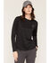 Image #1 - Carhartt Women's Force&reg; Sun Defender Logo Relaxed Fit Long Sleeve Graphic Tee, Black, hi-res